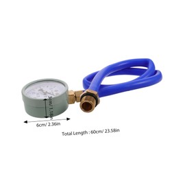 NOLITOY Exhaust Back Pressure Tester with Hose Durable Automotive Gauge for High Accuracy Measurement Vehicle Exhaust System Tool Easy Operation for Professionals and DIY Enthusiasts