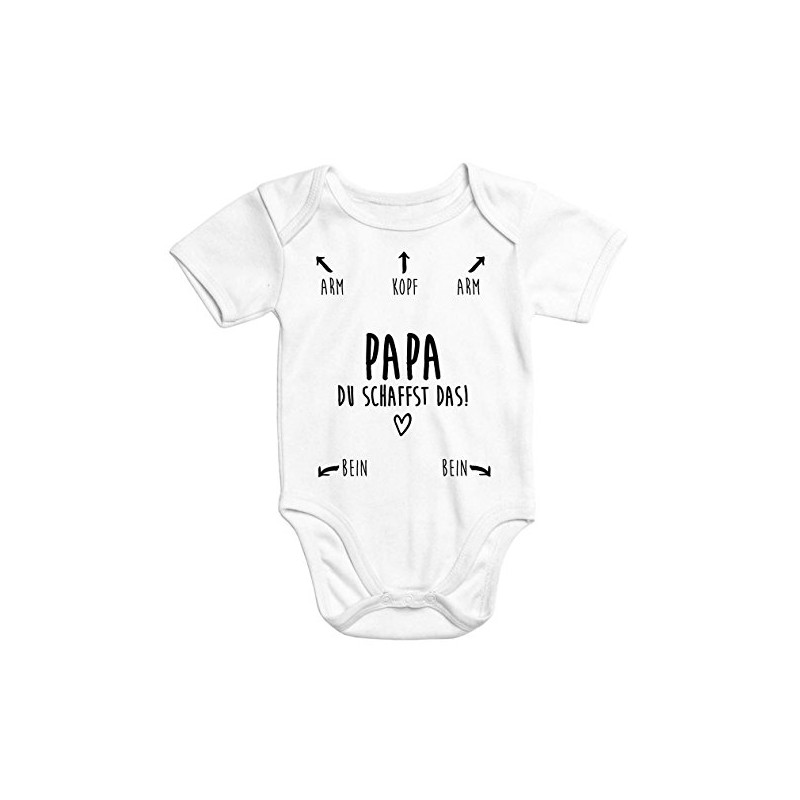 Baby Vest/grower Daddy You Can Do It Baby Bodysuit Short-Sleeved