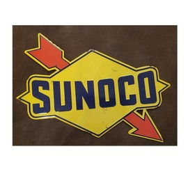 1count, "SUNOCO" Metal Tin Sign (8 ''x 12''/20cm * 30cm), Vintage Plaque Decor Wall Art, Wall Decor, Room Decor, Home Decor, Restaurant Decor, Bar Decor, Cafe Decor, Garage Decor, Water-proof, Dust-proof
