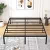 ALDRICH 18 Inch Metal King Size Bed Frame - Black