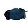 Navy Blue Bunch of 8 Closed Bud Wooden Roses for