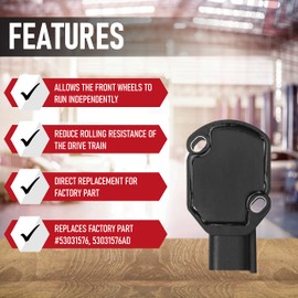 Sensor de posición del acelerador TPS, reemplaza AP63427, 53031575, 53031575AH - Compatible con Dodge Ram 2500, 3500 1998-2004 - 5.9L Cummins Engine 98, 99, 01, 00, 02, 03, 04 acelerador Sensor de la