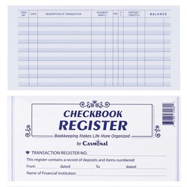 12 Pack Checkbook Register, Check Register Books for Personal and Work Use, Transaction Registers, Accounting Ledger Books, and Checking Account Register Books, 24/25/26 Calendars