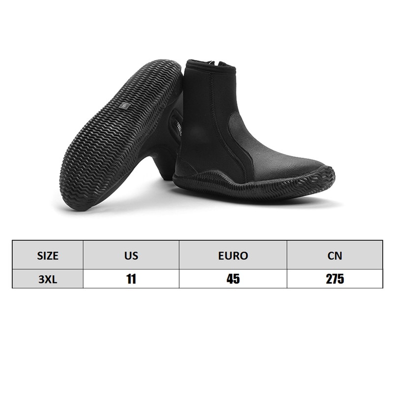 5mm Neoprene Scuba Boots Anti-Slip Adult Diving Boots for Snorkeling