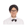 Mens Black Nerd Wig, Pack of 1 - Stylish Design,