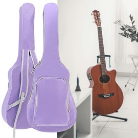 Acoustic Guitar Bag 40 41 Inch, Guitar Gig Bag, Double Shoulder Adjustable Straps Guitar Case, Waterproof Soft Guitar Backpack Large Capacity Pocket for Acoustic Classical Guitar, Ideal Gift, Purple