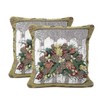 DaDa Bedding Set of 2-Pieces Festive Floral Fiesta Tapestry Throw