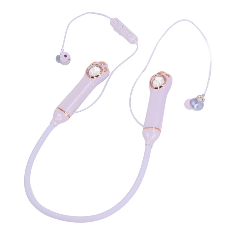 Neckband Earbuds IPX5 Bluetooth 5.3 Wireless Cat Pattern RGB Backlight