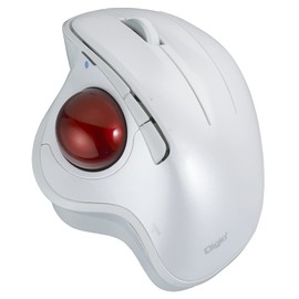 Nakabayashi Digio2 Trackball Mouse, Adjustable Angle Bluetooth 5.0, 5 Buttons, Optical, White