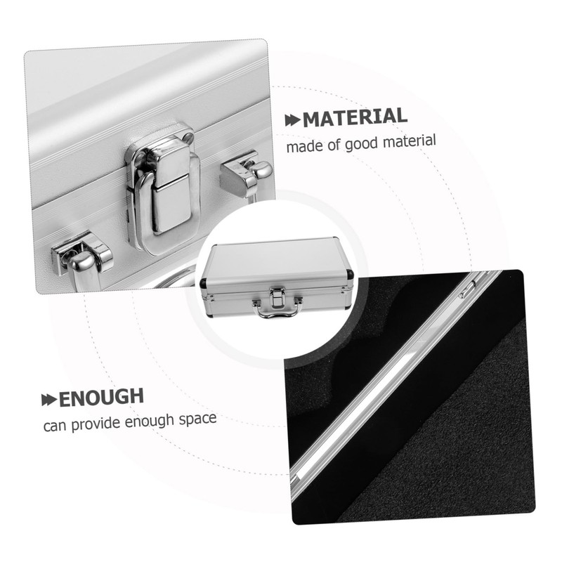 Veemoon Password Suitcase Briefcase Toolbox Silver Aluminum Briefcase Base Tool