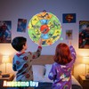 30 Inch LED Dart Board Kids Game,12PCS Sticky Balls,Indoor/Outdoor Sports