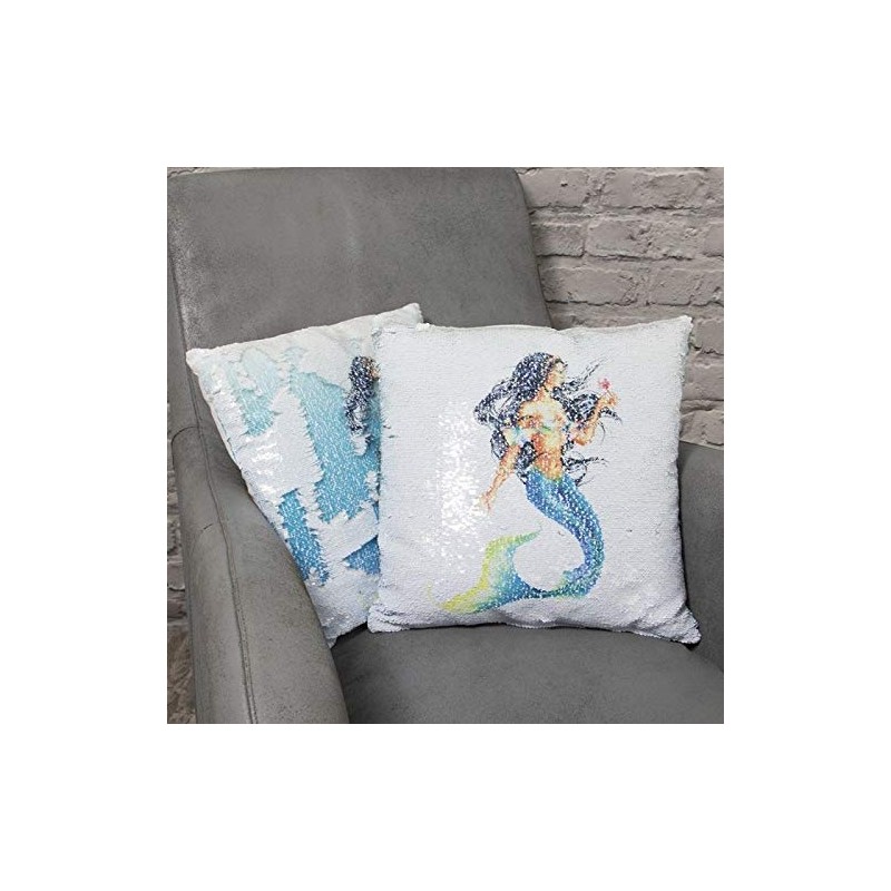 Mermaid Glitter Sequin Cushion - Filled Cushion Pillow