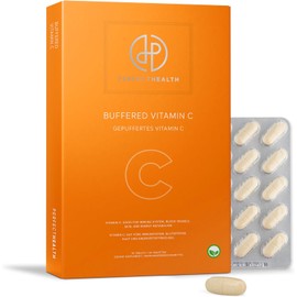 Perfect Health Vitamin C Buffered - High Dose 1000 mg - 30 Vegan Tablets for Immune System - Vitamin for Energy