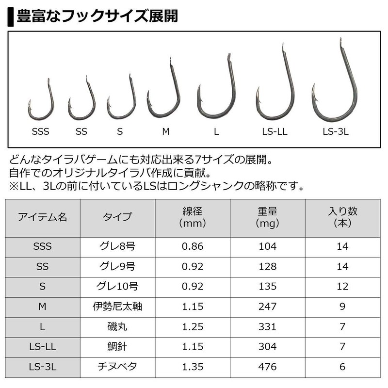DAIWA 075285 Red Fang Hook SS Value No. 9 SS
