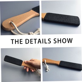 Minkissy 3pcs Double-sided Pedicure Foot File Non-slip Callus Remover for Men Women Ergonomic and Dead Skin Removal Black