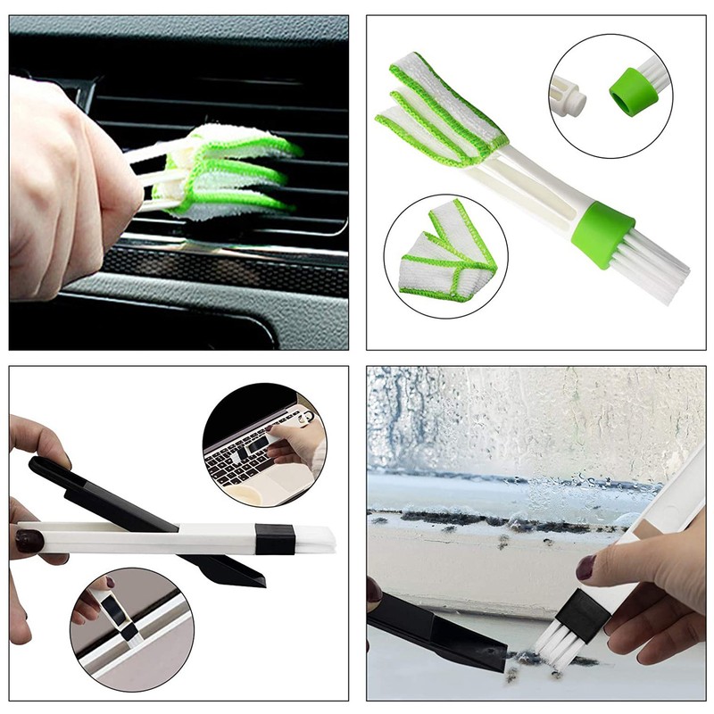 8 Pieces Car Cleaning Brush Set Handheld Dust Remove Brushes