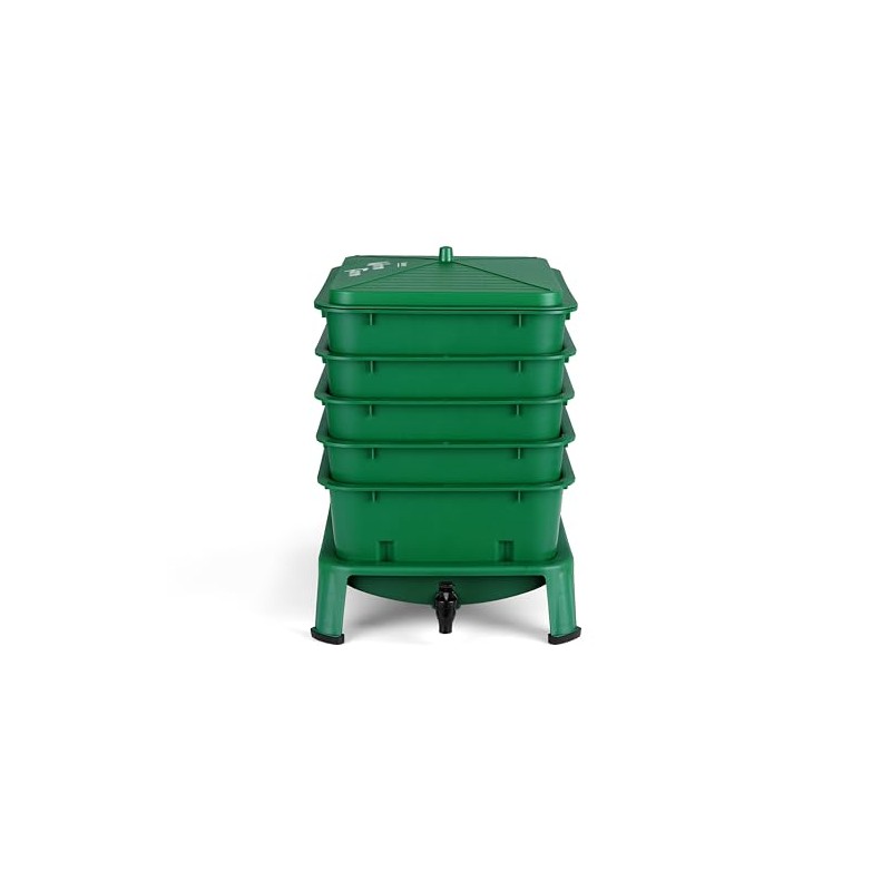 Tezeit Cubeta Abono Gusano Bandejas Compostador Cuartos Interiores Exteriores Kit