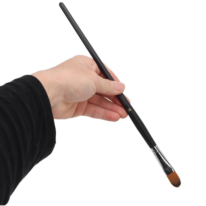 9Pcs Painting Brush Good Pigment Adsorption Round Flat Head Art