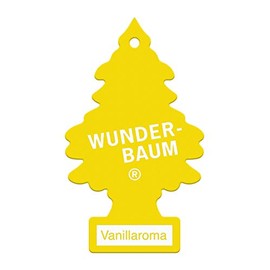 WUNDER-BAUM Car Air Freshener I Pendant Air Freshener for Long-Lasting Fragrance in the Car or at Home I Vanilla Aroma Pack of 1
