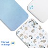 Lovely Hippo 2 x Fitted Sheets 100% Cotton + 1