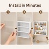 Bathroom Organizer for Cosmetics and Toiletries - Transparent Multi-Layer Display