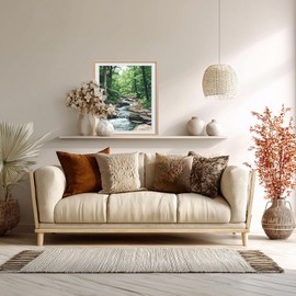 ARNLRDYA National Park Paint by Numbers for Adults, Cuyahoga Valley Forest Paint by Number Kits, Rivers and Streams Scenery DIY Acrylic Painting for Gift Home Wall Decor(16×20inches, Unframe)