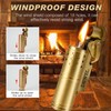 2 Pack Cool Vintage Copper&Brass Wheel Lighter, Pressure-Relief Reusable Windproof