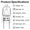 Gaormii G8 Halogen Light Bulbs 20W 120V Under Cabinet Puck