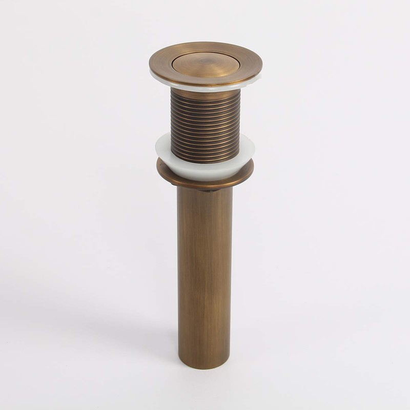 Flybath Sink Drain Antique Brass Bathroom Faucet Small Pop Up