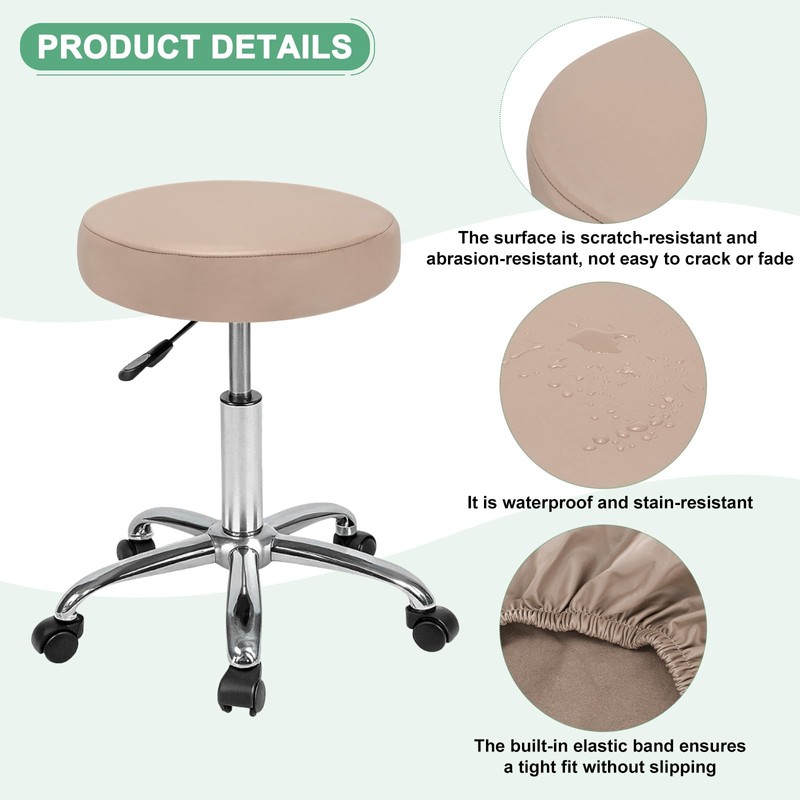 M METERXITY 1-Pack Bar Stool Covers Round, for 12-14 Inch