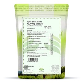 Hellenia Aged Garlic 12,000mg | 120 Capsules | Antioxidant and Cholesterol Support | Vegan and Gluten Free