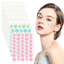 Geyrut Pimple Patches for Face (4 Size 300 Counts), Hydrocolloid Acne Patches for Covering Zits and Blemishes Cute Acne Spot Dots Patch with Salicylic Acid, Tea Tree Oil, Centella Asiatica