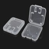 Ryaupy 10 x Transparent Memory Card Cases Storage Box –