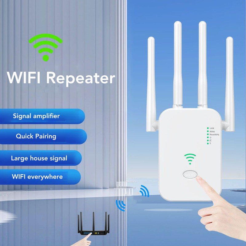 Wifi Amplifier Repeater 300M Long Range Coverage WiFi Extender Repeater