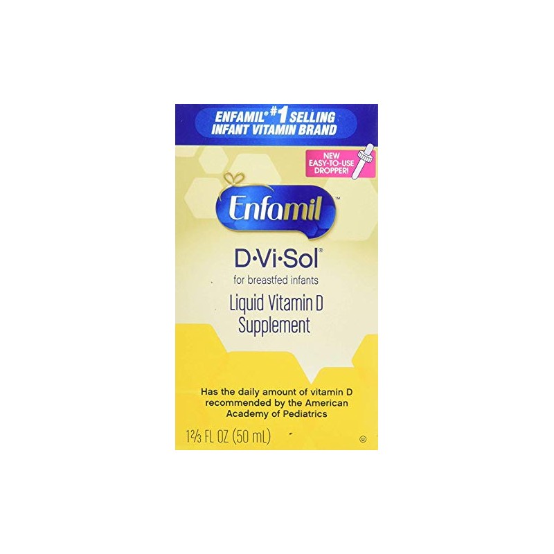Enfamil D-Vi-Sol Vitamin D Supplement Drops 50 mL (Packs of