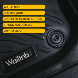 Wailtnb All Weather Car Floor Mats & Cargo Liner Set for Subaru Crosstrek 2024 & Impreza 2024 TPE Trunk Liner Accessories for Crosstrek Impreza Black