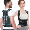 Posture Corrector for Women and Men, Back Brace Support (Black,