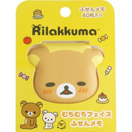 MH28801 Rilakkuma Plushy Face Sticky Notes Rilakkuma