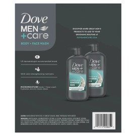 Dove Men+Care Sensitive Skin Body & Face Wash, 30 fl. oz., 2 pk.