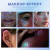Noerrors Roll-on Holographic Körperglitzer-Gel für Körper Gesicht Haar, Funkelnde Chamäleon