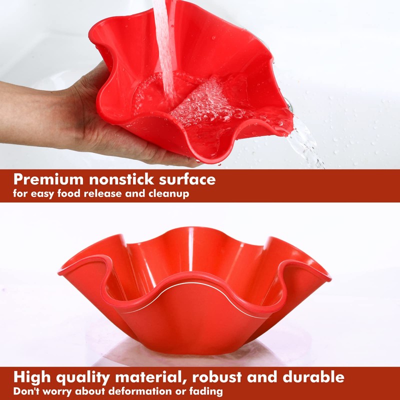 Koluti Nonstick Silicone Tortilla Shell Maker Set of 3, Colorful