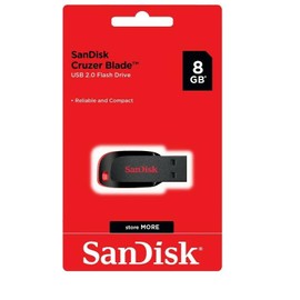 SanDisk 8GB Cruzer Blade Flash Drive 2 Pack SDCZ50-008G-B35 - Bundle with 1 Everything But Stromboli Lanyard