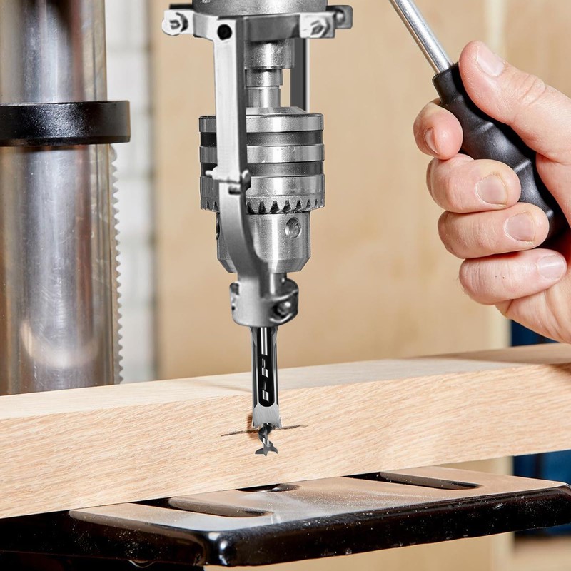 Yuqutum 6-Piece Square Hole Drill Bit Set (5 Drill Bits