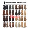 Extensiones De Pelo Ondulado Sintético 6pcs Mujeres