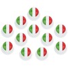 DESERMO Set of 12 Ball Buttons Countries for Chef's Jackets,