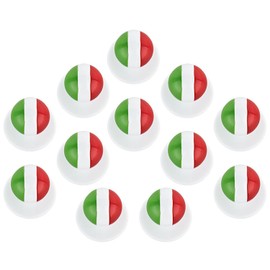 DESERMO Set of 12 Ball Buttons Countries for Chef's Jackets, High-Quality Chef's Jacket Buttons for All Ball Button Cooking Jackets, Professional Cooking Buttons with Country Flag (Italy)