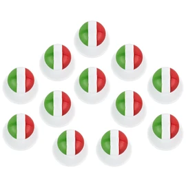 DESERMO Set of 12 Ball Buttons Countries for Chef's Jackets, High-Quality Chef's Jacket Buttons for All Ball Button Cooking Jackets, Professional Cooking Buttons with Country Flag (Italy)