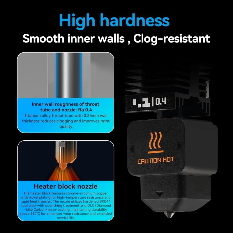 H2D Hotend kit for Bambu Lab H2D/A1/A1MINI, Fast Speed Replacement