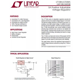 Linear Technologies 1pc Linear Technologies LT338AK 5A Positive Adjustable Voltage Regulator TO-3