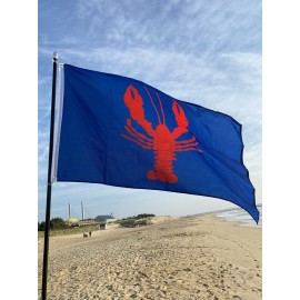Hoisterly Flags 3 X 5 Nautical Lobster new  Fade Resistant Navy Red One Side Printed Beach
